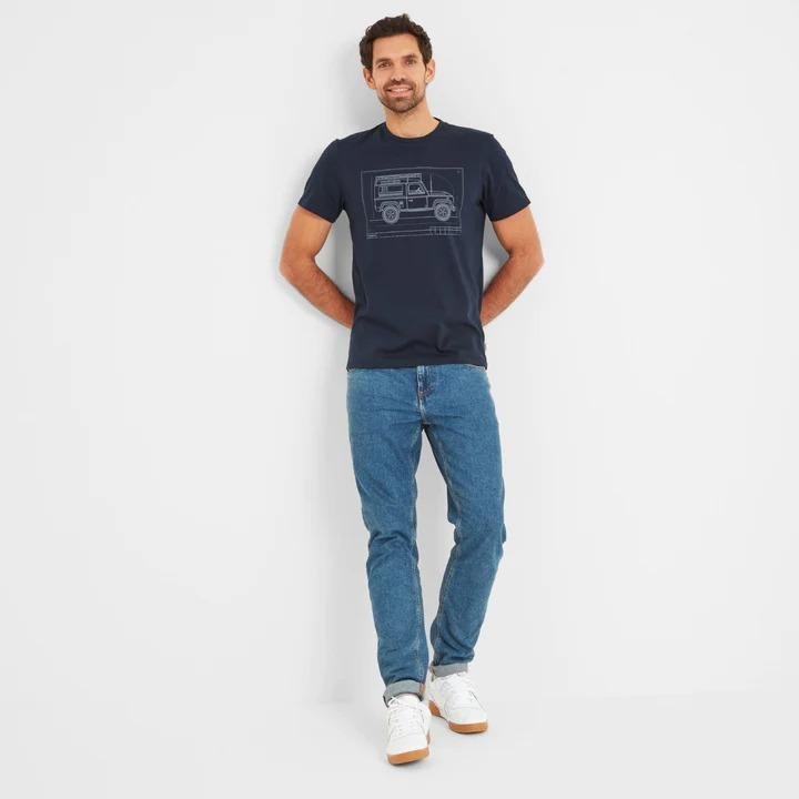 TOG24 Whiston Mens T-Shirt - Navy - Beales department store