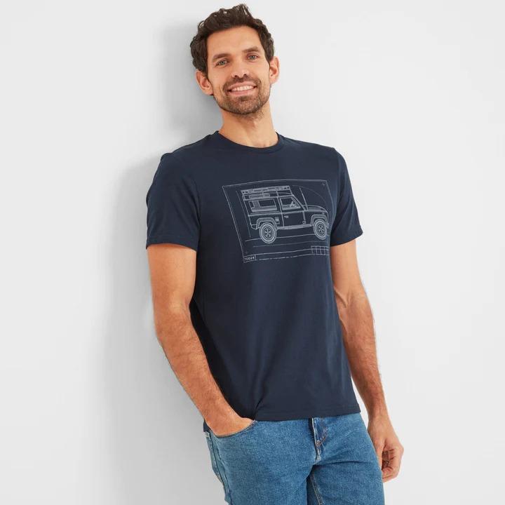 TOG24 Whiston Mens T-Shirt - Navy - Beales department store