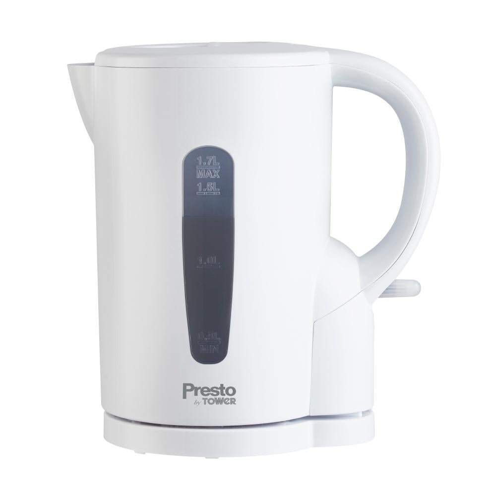 Tower Presto 1.7L Electric Kettle White PT10053WHT - Beales department store