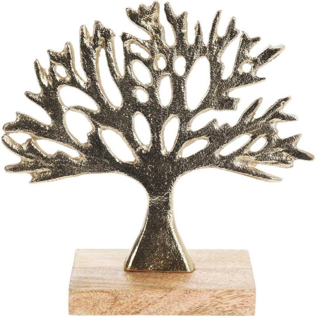 Tree Aluminium With Wood 272x60x255mm - Beales department store