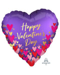 Happy Valentine's Day Hearts & Arrows Balloon - 18" Foil