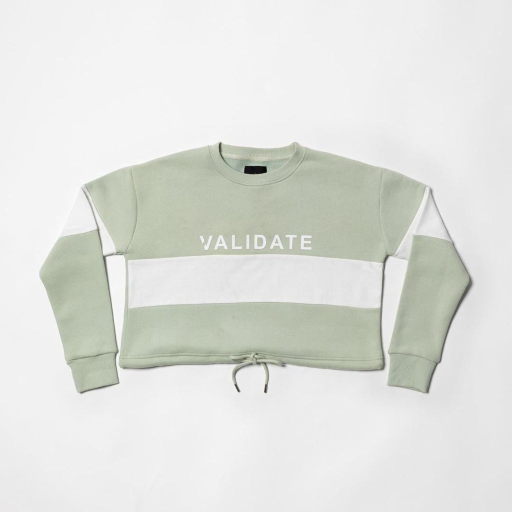 Validate Baily Crew Neck Green - Beales department store