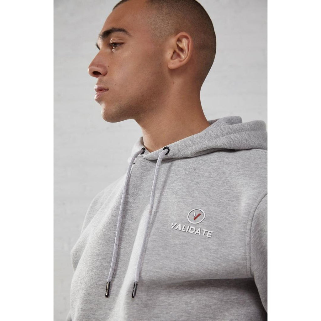 Validate Teddy Hoodie Grey Marl - Beales department store