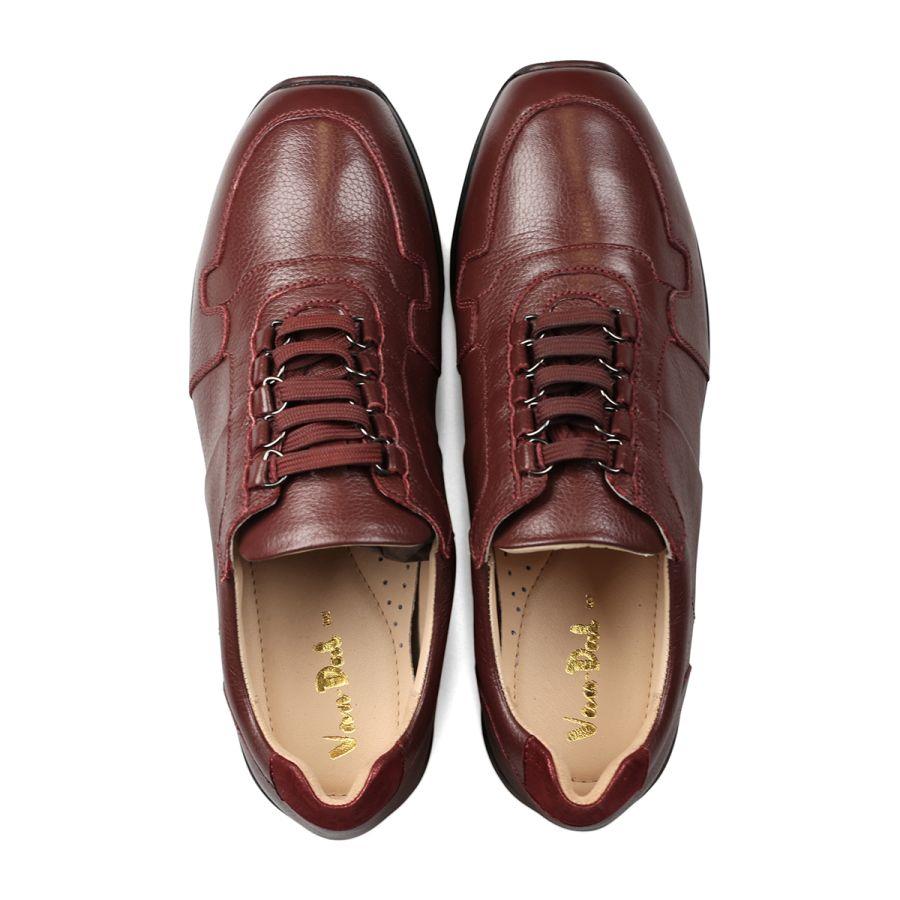 Van Dal 3317 Reydon Lace Up Trainers - Garnet Leather - Beales department store