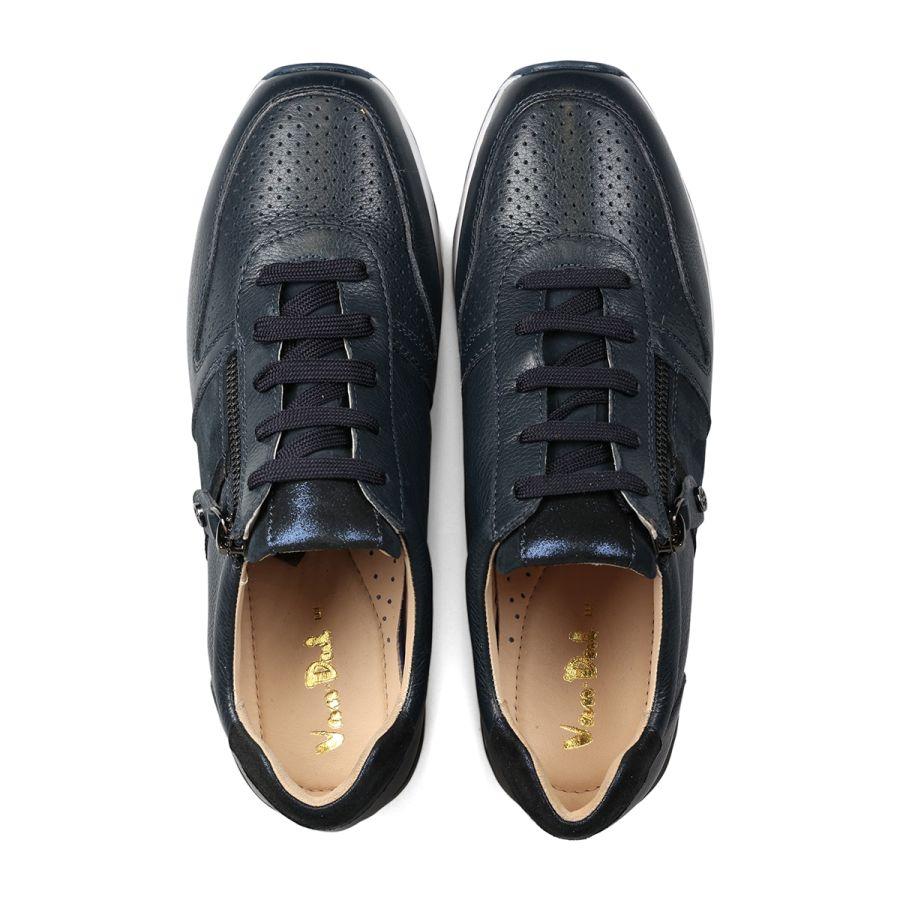 Van Dal 3516 Tess Trainers - Navy Leather - Beales department store