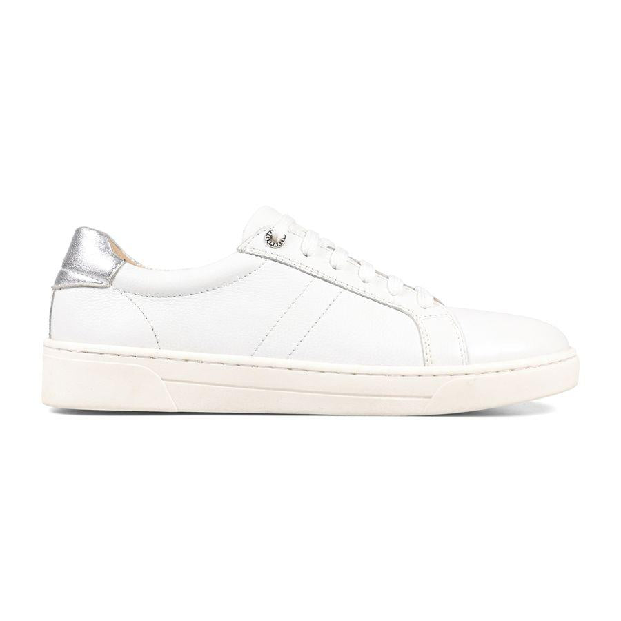 Van Dal 3517 Teddy Lace Up Trainers - White Leather - Beales department store