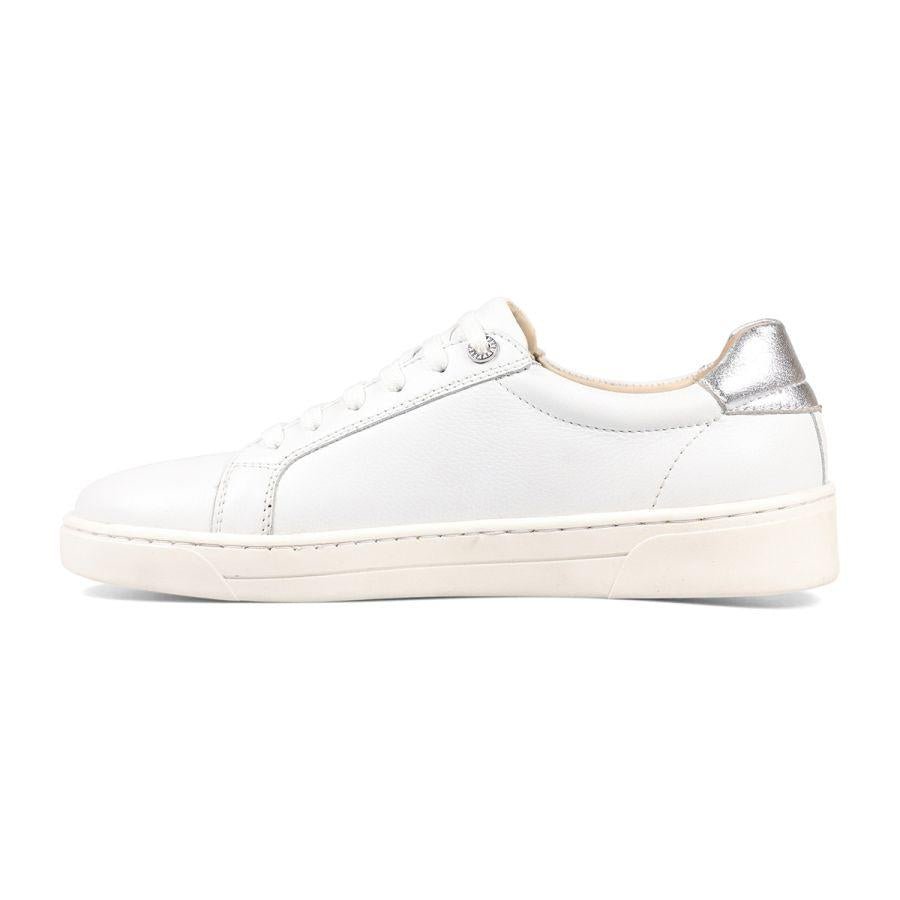 Van Dal 3517 Teddy Lace Up Trainers - White Leather - Beales department store