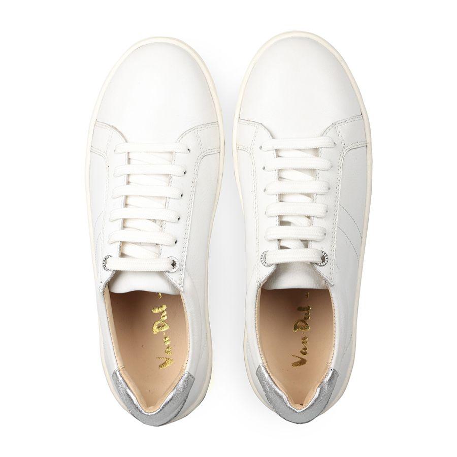 Van Dal 3517 Teddy Lace Up Trainers - White Leather - Beales department store