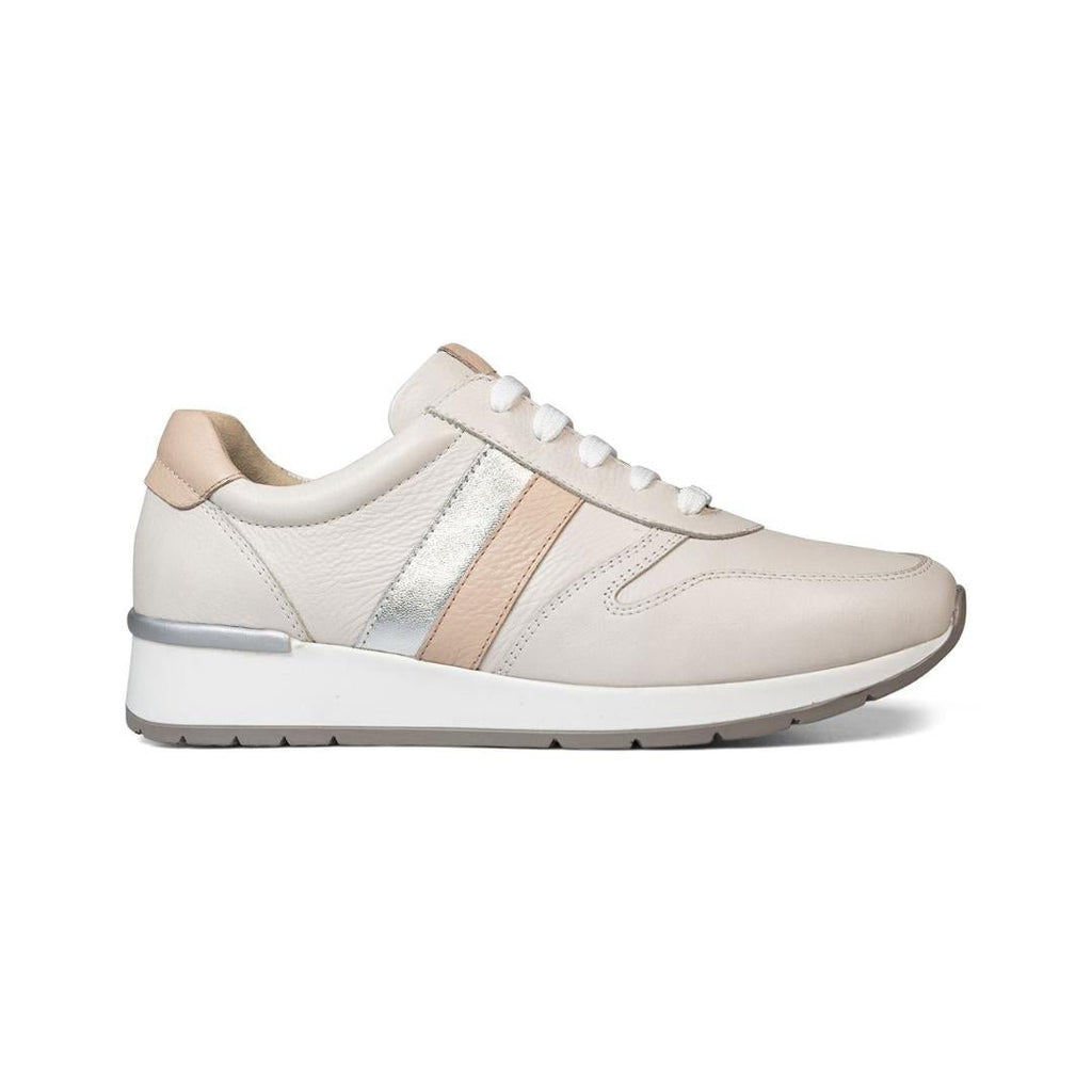 Van Dal 'Ashe' Trainers - Ivory Leather - Beales department store