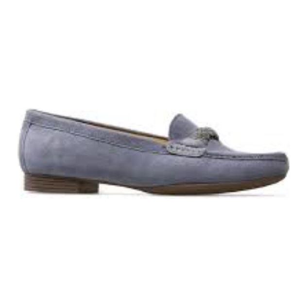 Van Dal 'Beech' Premium Loafer - Antique Blue - Beales department store