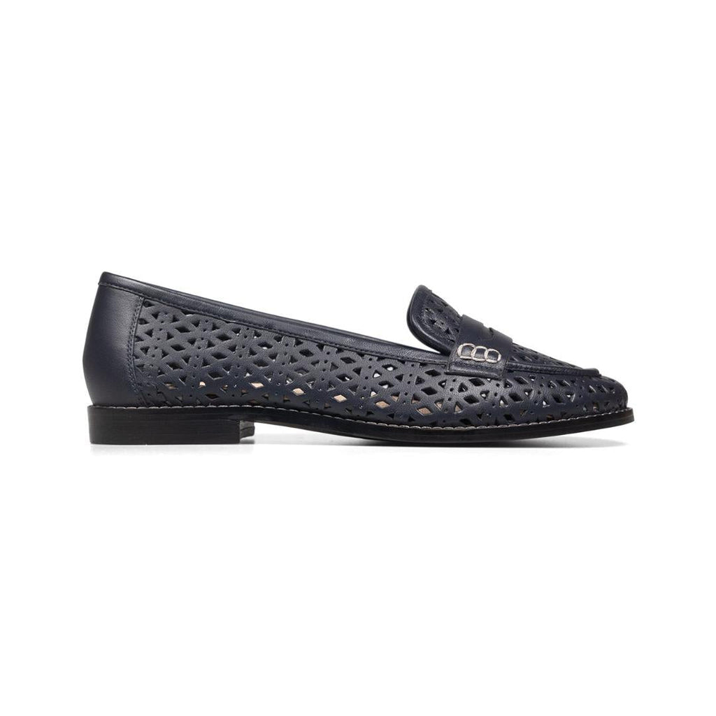 Van Dal Billie II X Pumps - Midnight Leather - Beales department store