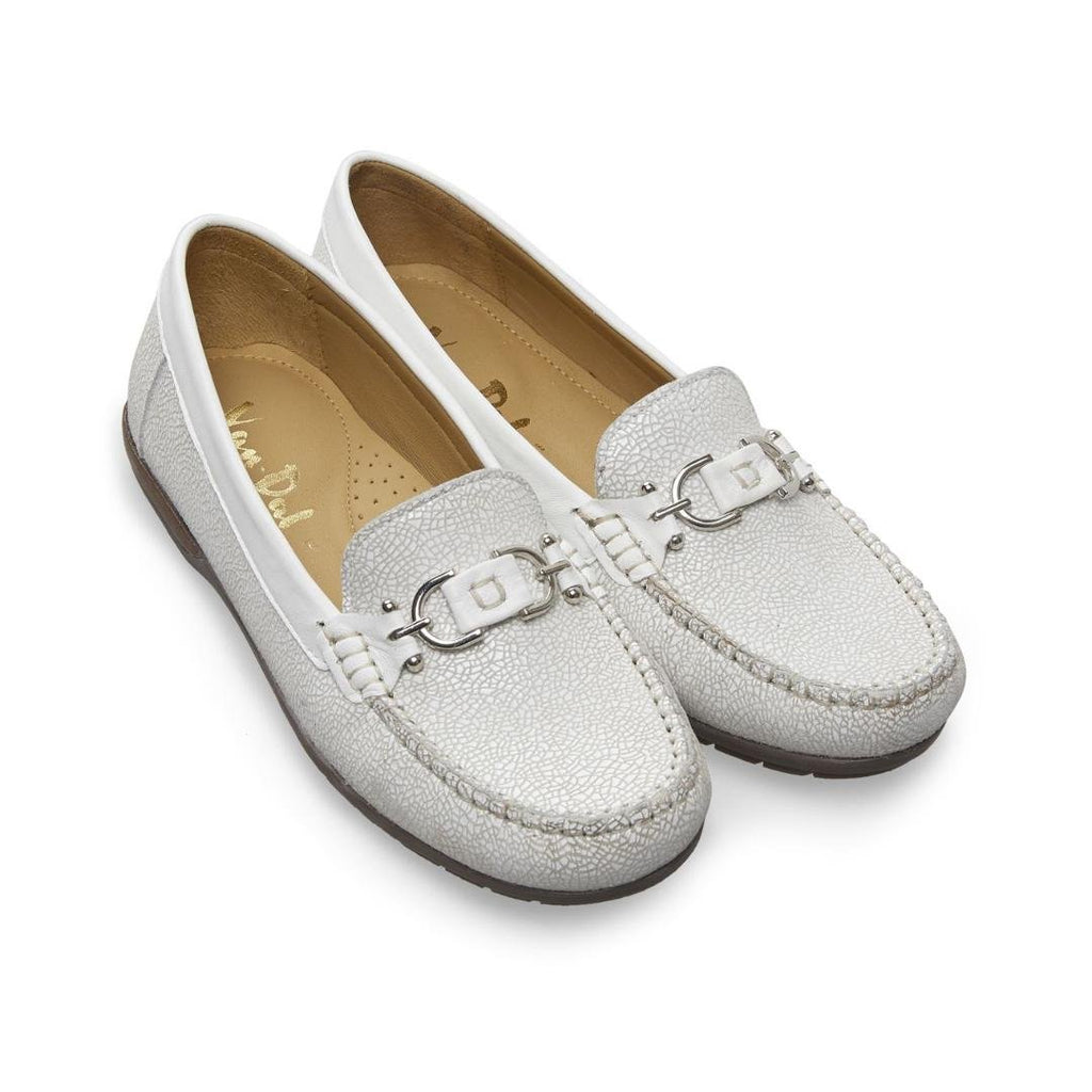 Van Dal 'Bliss' Premium Loafer - White Crackle - Beales department store