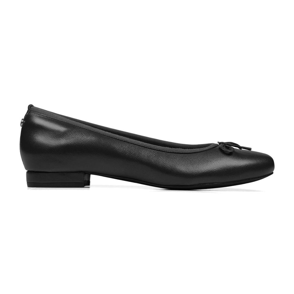 Van Dal Cecilia Ballet Pumps - Black Leather - Beales department store