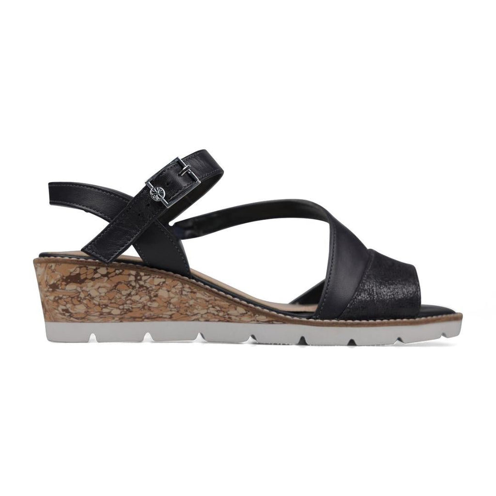 Van Dal Chennai Sandals - Midnight Leather - Beales department store
