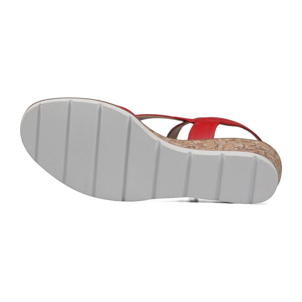 Van Dal Chennai Sandals - Red Leather - Beales department store