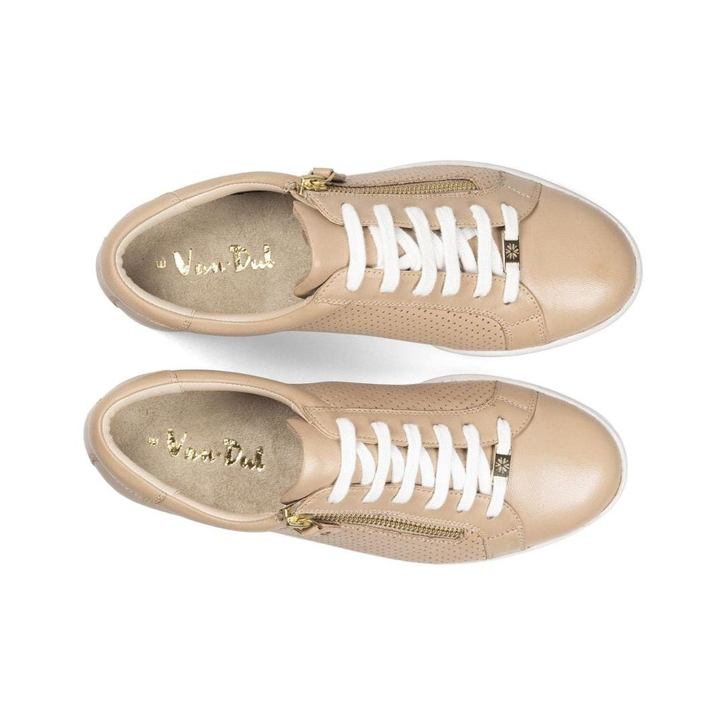 Van Dal Detroit Sneakers - Latte Leather - Beales department store