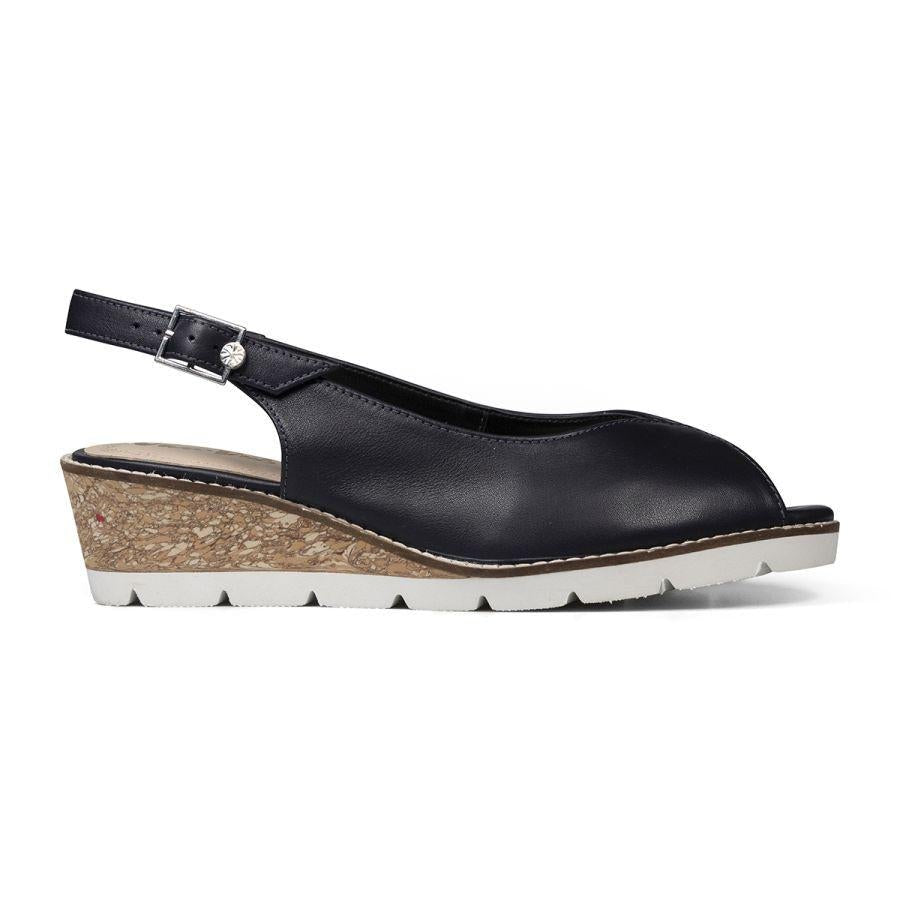 Van Dal Dial Sandals - Midnight Leather - Beales department store