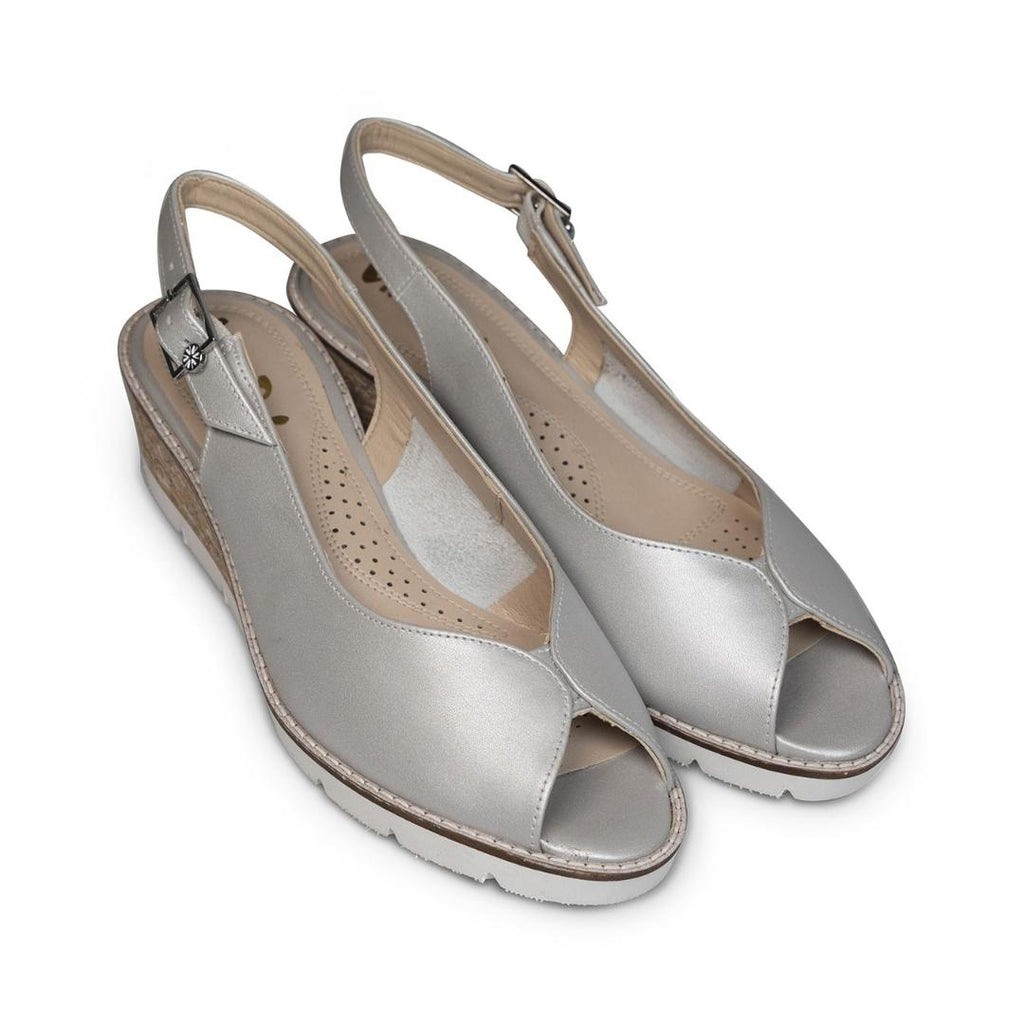 Van Dal Dial Sandals - Silver - Beales department store