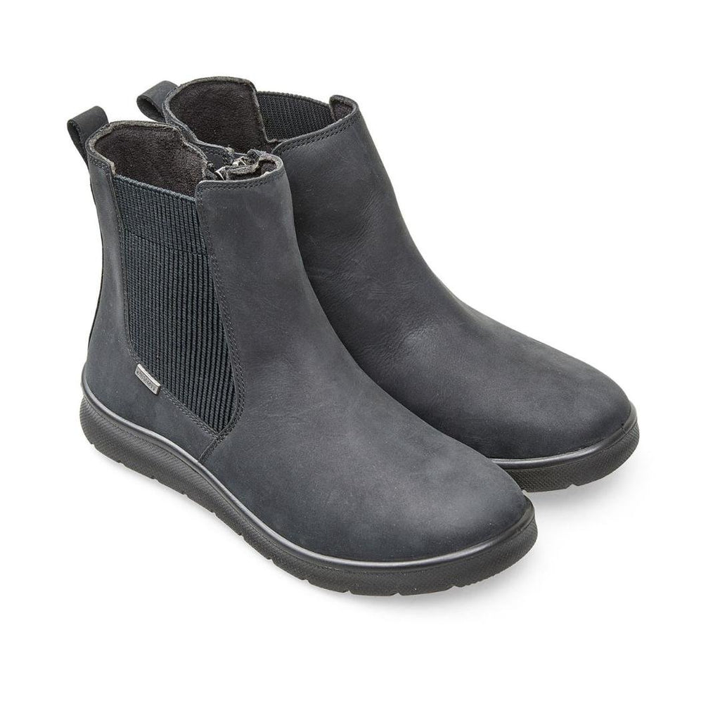 Van Dal Eccles Boots - Black Nubuck - Beales department store