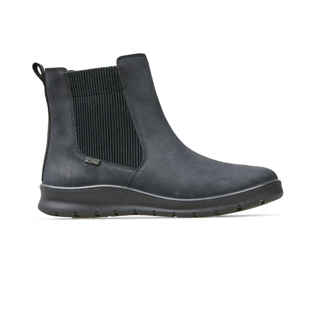 Van Dal Eccles Boots - Black Nubuck - Beales department store