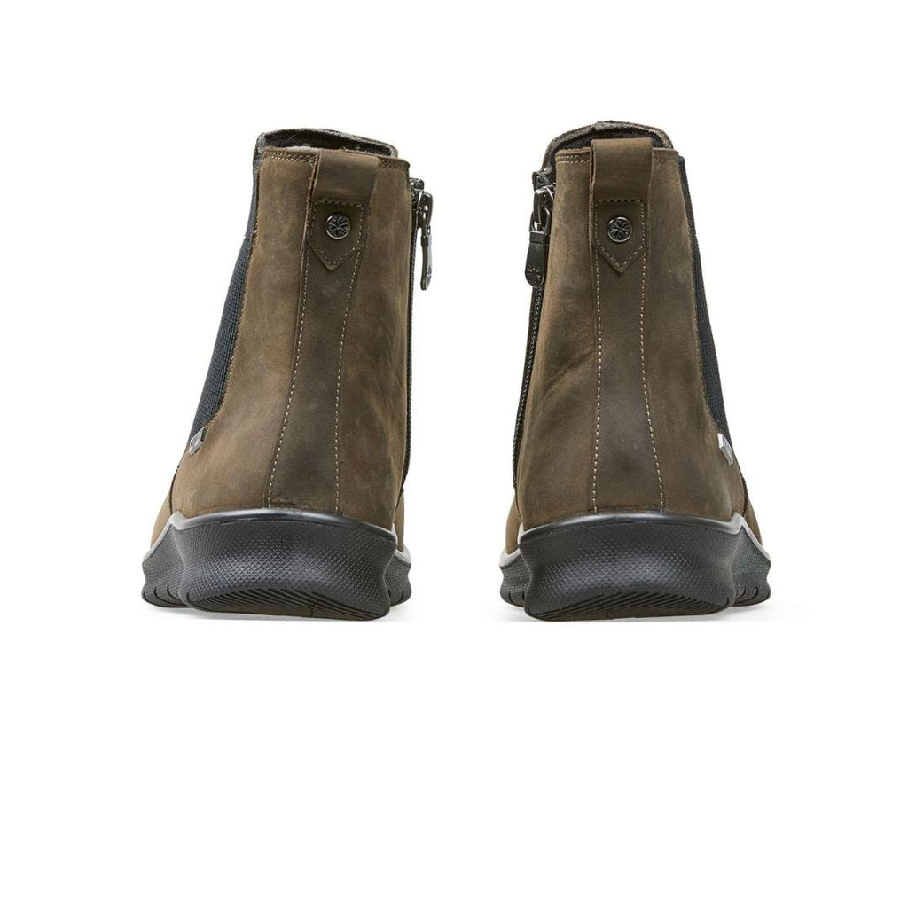 Van Dal Eccles Boots - Olive Nubuck - Beales department store