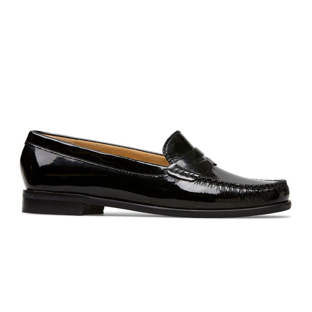 Van Dal Hampden Loafers - Black Patent - Beales department store