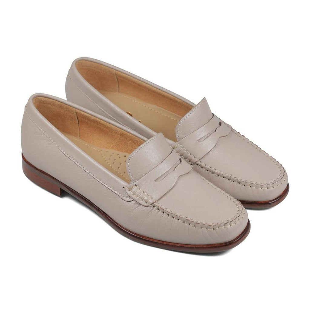 Van Dal Hampden Loafers - Taupe Leather - Beales department store