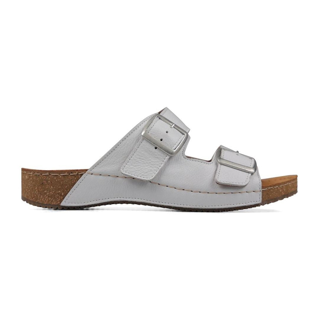 Van Dal Hero Sandals - White Leather - Beales department store