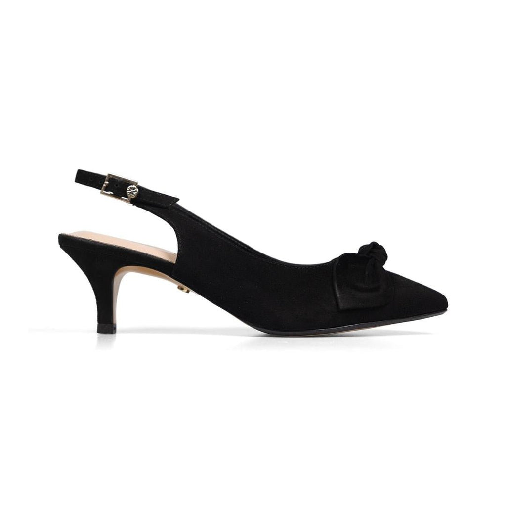 Van Dal Lea Court Shoes - Black Suede - Beales department store