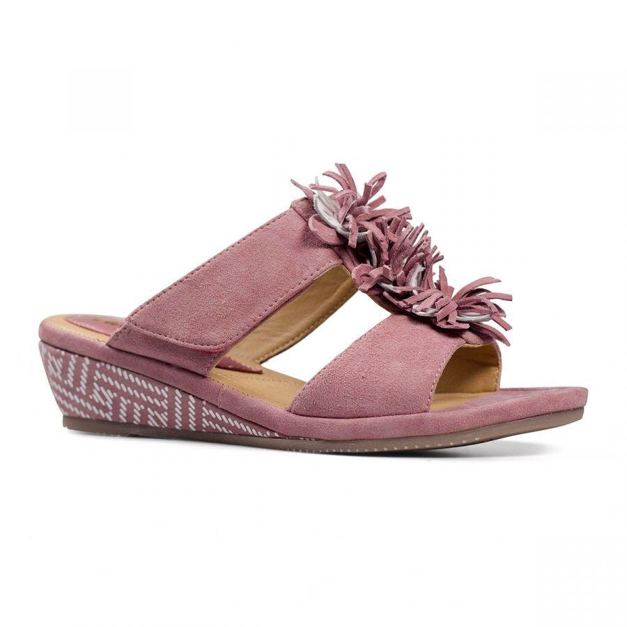 Van Dal Maden Sandals - Pink Suede - Beales department store