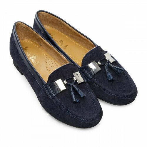 Van Dal 'Miso' Midnight Suede Loafers - Beales department store