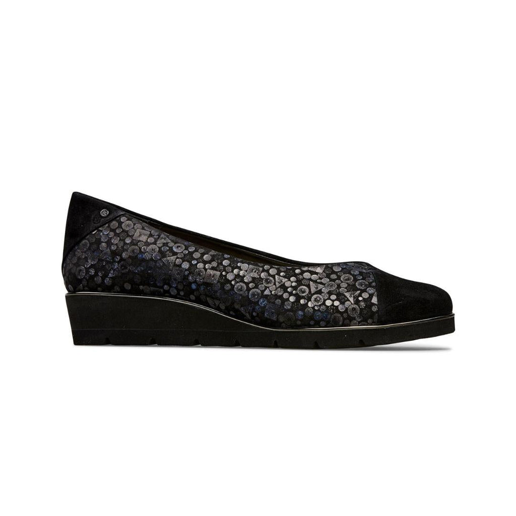 Van Dal Munro Pumps - Black Sequin - Beales department store