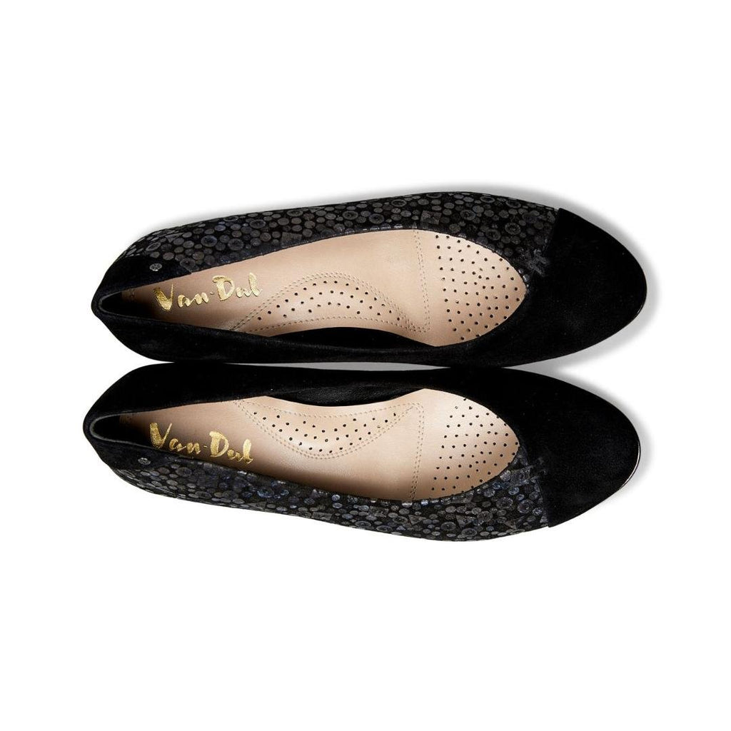 Van Dal Munro Pumps - Black Sequin - Beales department store