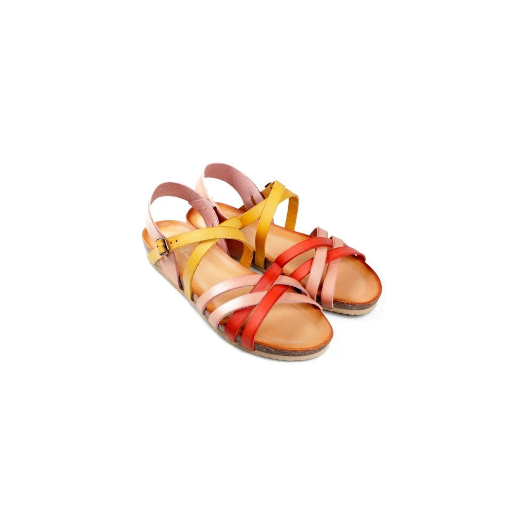 Van Dal Nellie Sandals - Red Combi - Beales department store