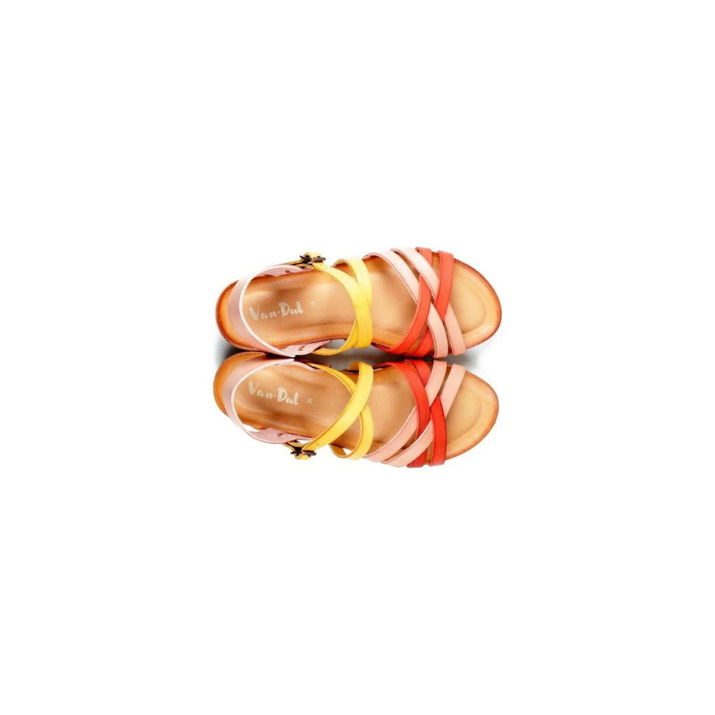 Van Dal Nellie Sandals - Red Combi - Beales department store