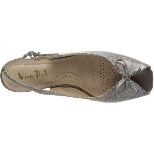 Van Dal 'Oxley' Sling Back Wedges - Metallic Print Leather - Beales department store