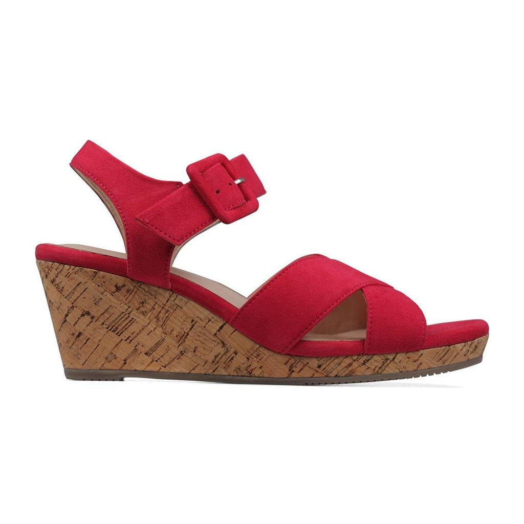 Van Dal Pearl Sandals - Berry Suede - Beales department store