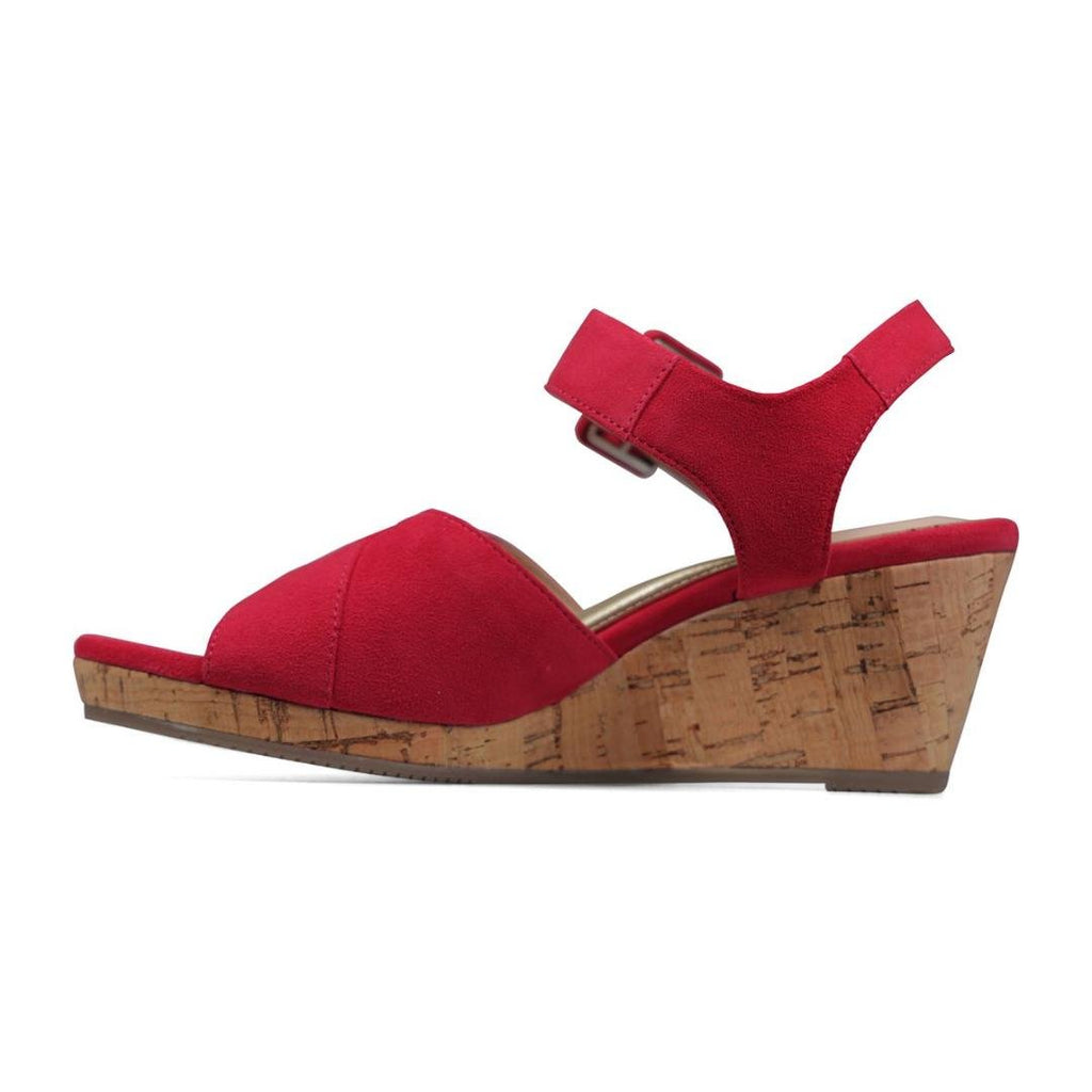 Van Dal Pearl Sandals - Berry Suede - Beales department store