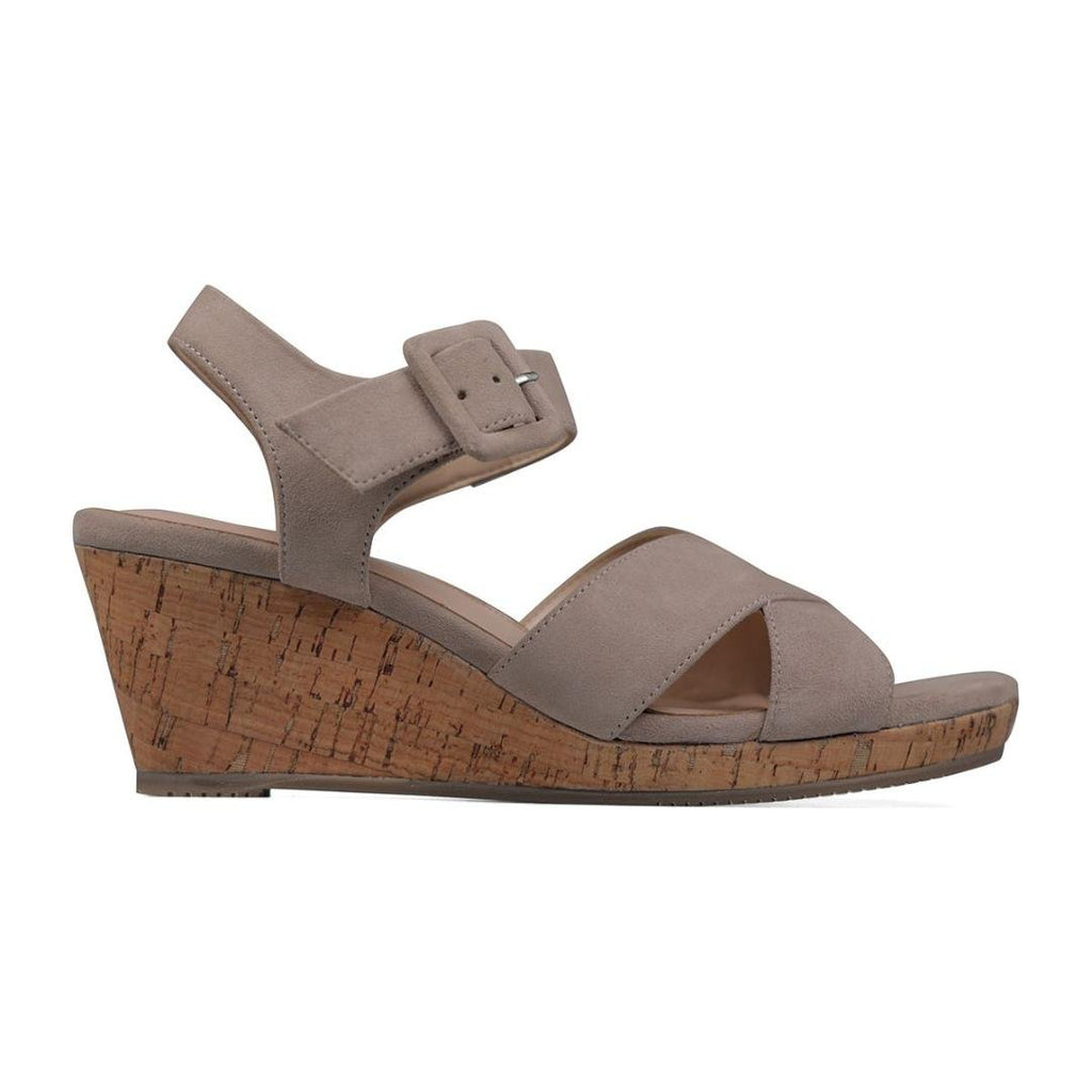 Van Dal Pearl Sandals - Taupe Suede - Beales department store