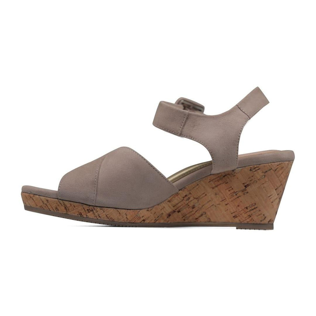 Van Dal Pearl Sandals - Taupe Suede - Beales department store