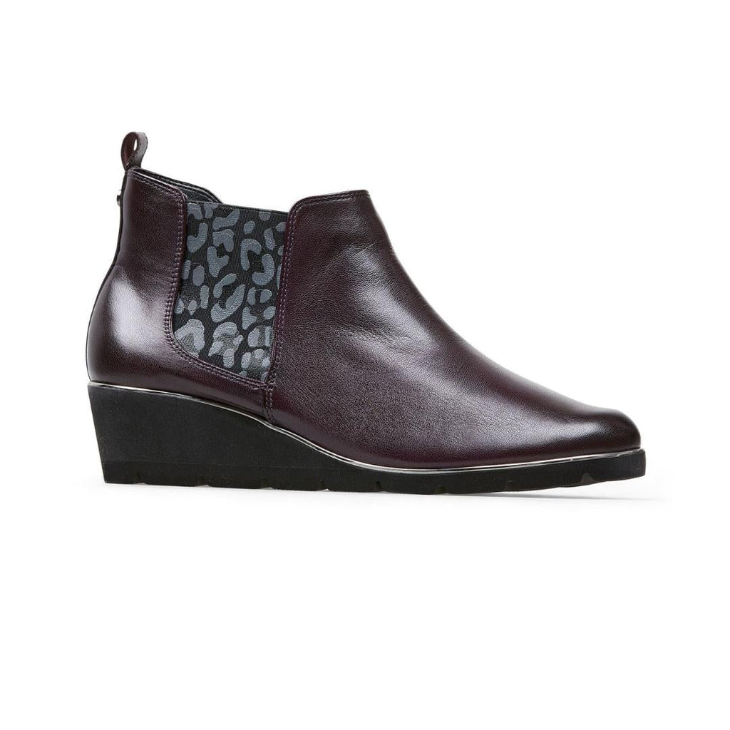 Van Dal Russet Boots - Bordo Leather - Beales department store