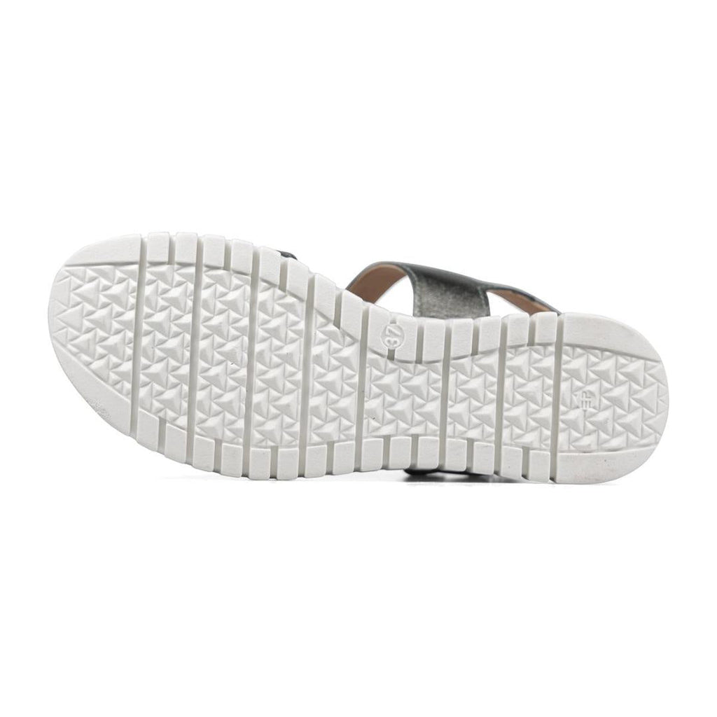 Van Dal Sienna Sandals - Gunmetal Leather - Beales department store