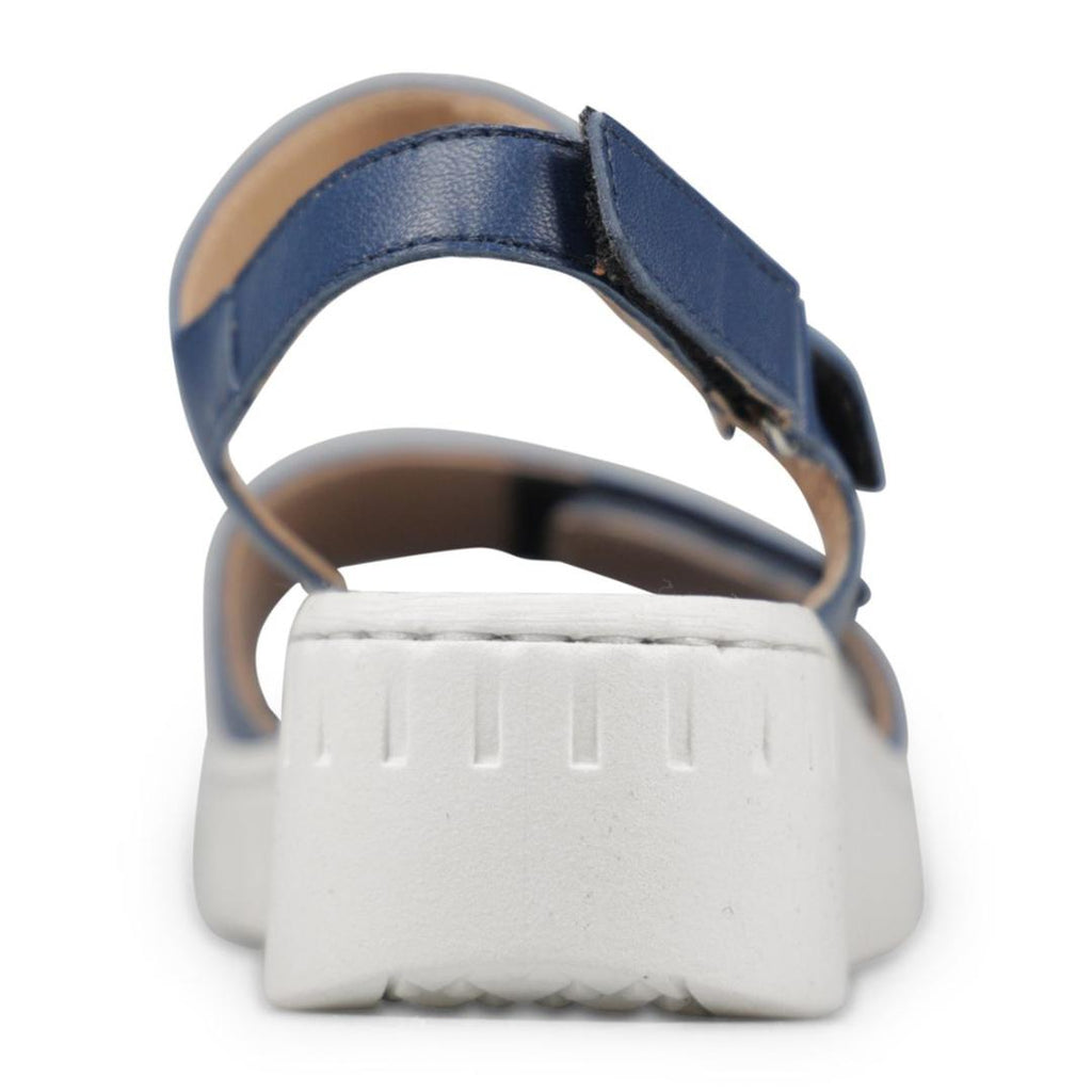 Van Dal Sienna Sandals - Navy Leather - Beales department store