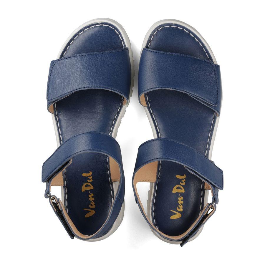 Van Dal Sienna Sandals - Navy Leather - Beales department store