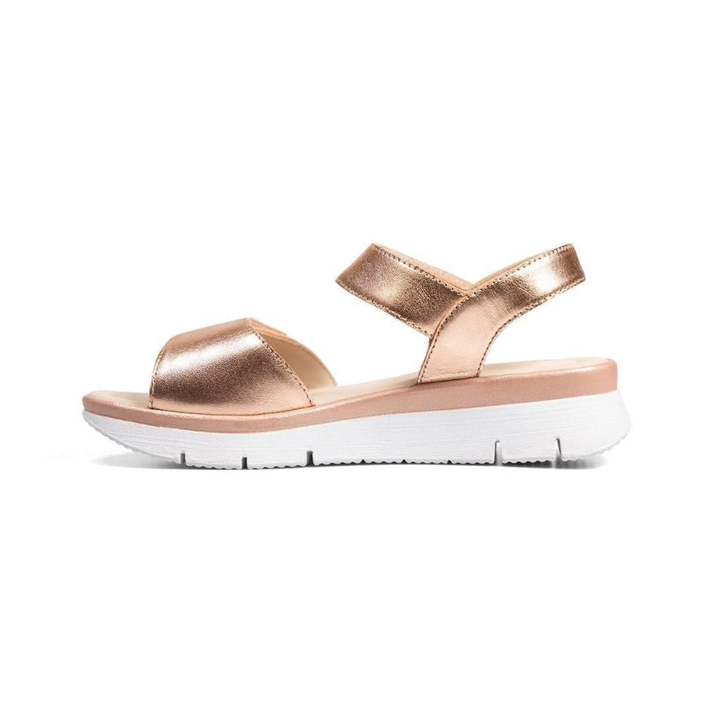 Van Dal Sorbet Sandals - Rose Gold Leather Size 4 - Beales department store