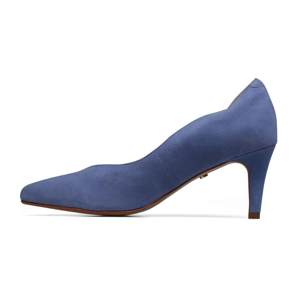 Van Dal Stella Court Shoes - Cornflower Suede - Beales department store