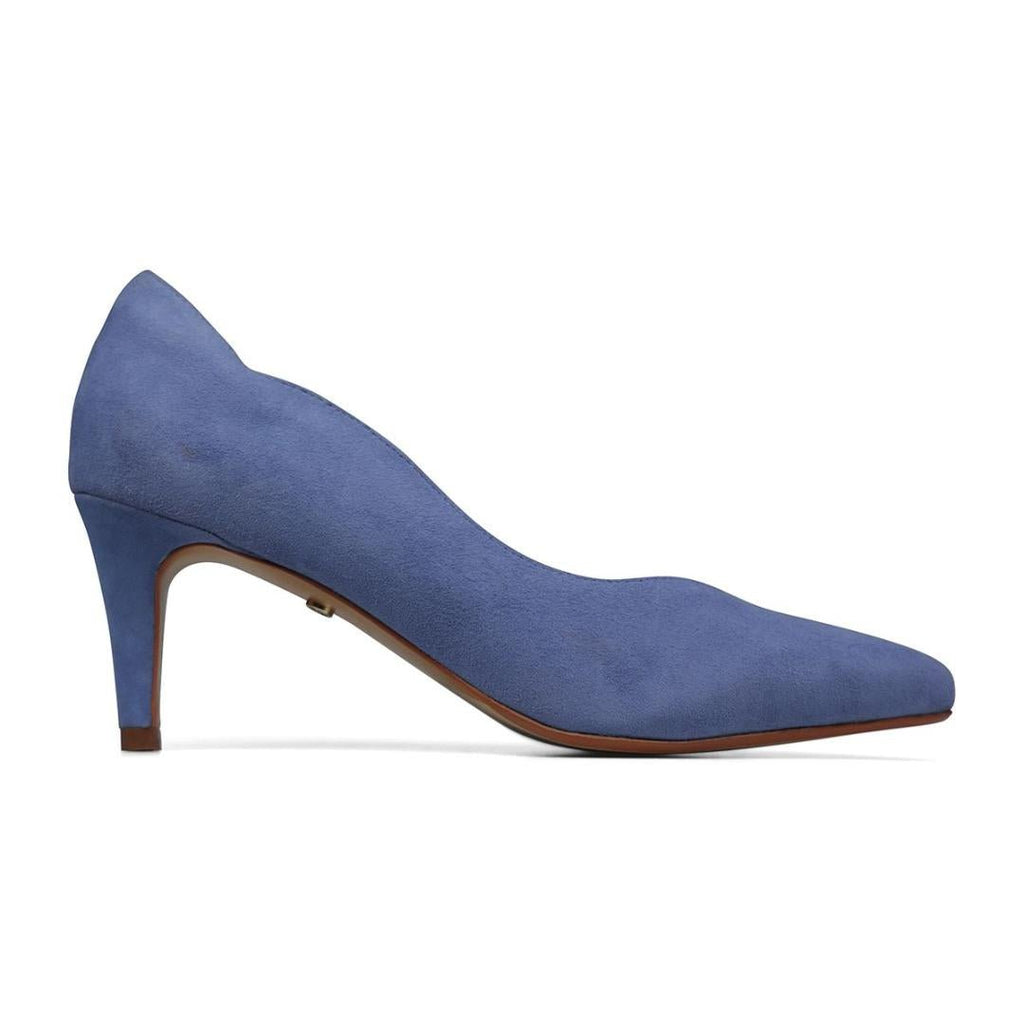 Van Dal Stella Court Shoes - Cornflower Suede - Beales department store