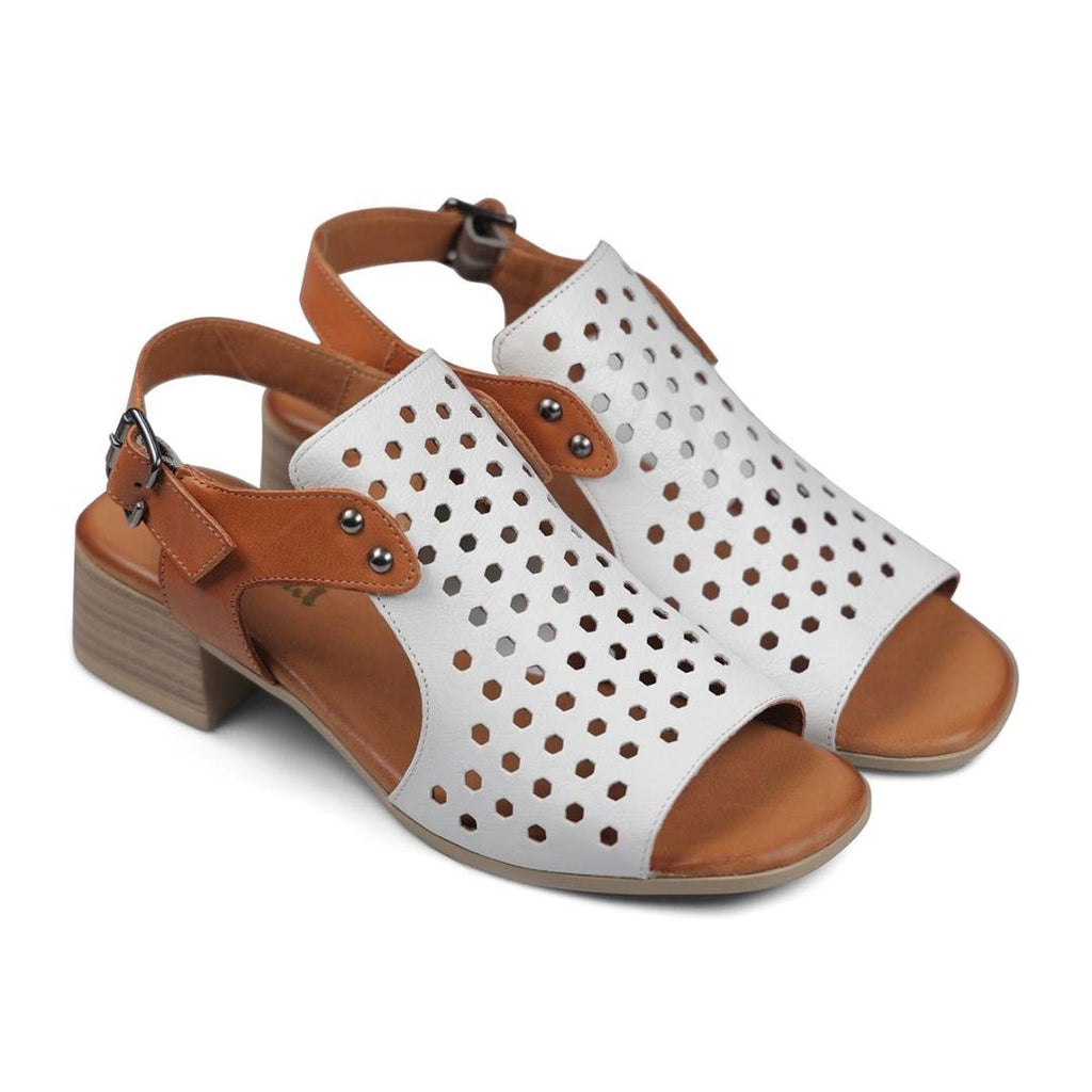 Van Dal Wren Sandals - White Combi - Beales department store