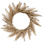 Gold Fern Wreath Christmas Table Place Mats