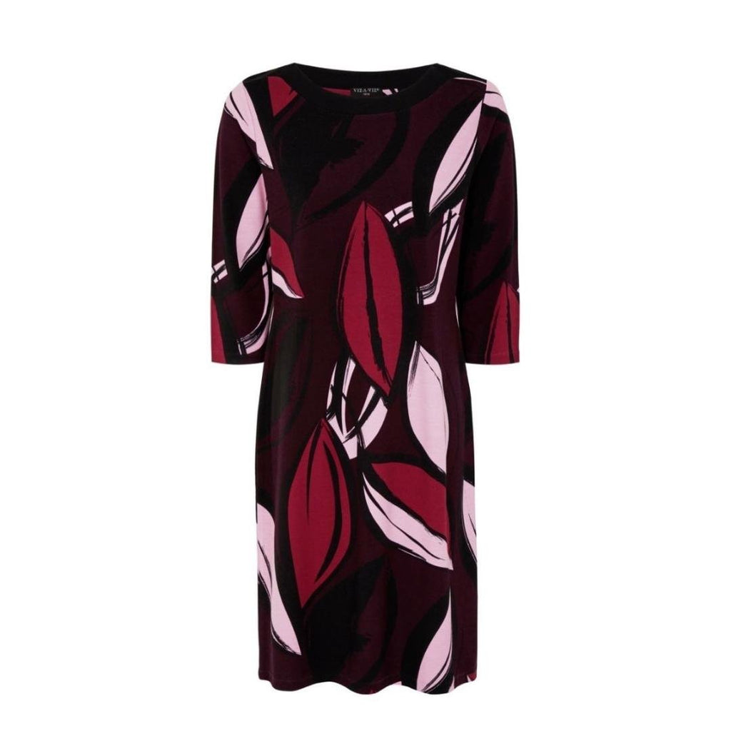VIZ-A-VIZ Geometric Print Dress - Beales department store